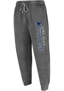 Penn State Nittany Lions Mens Charcoal Trackside Burnout Lounge Jogger Fashion Sweatpants