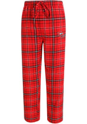 Western Kentucky Hilltoppers Mens Red Plaid Flannel Flannel Sleep Pants
