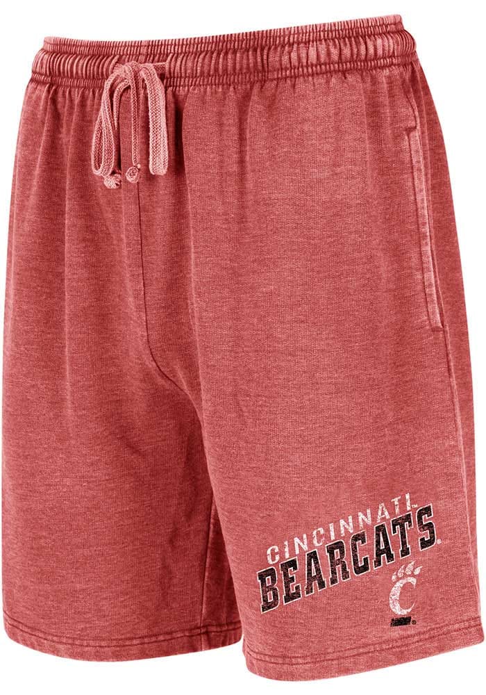 Cincinnati Bearcats Mens Red Trackside Burnout Shorts