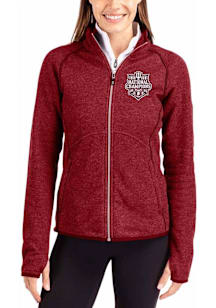 Cutter and Buck Indiana Hoosiers Womens Crimson 2025 CFP National Champions Mainsail Long Sleeve F..