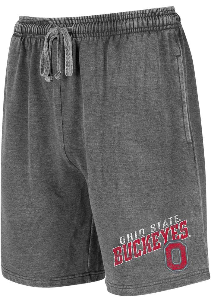 Ohio State Buckeyes Mens Charcoal Trackside Burnout Shorts