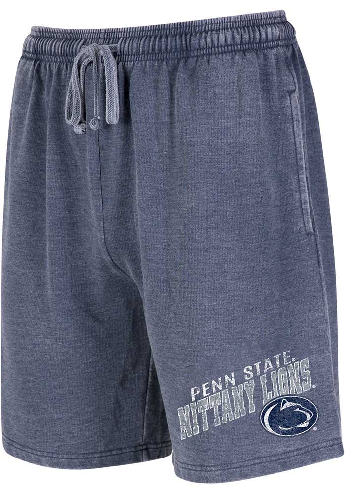 Penn State Nittany Lions Mens Navy Blue Trackside Burnout Shorts