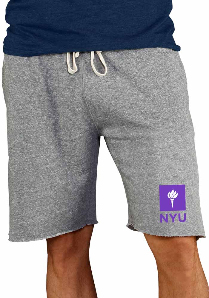 NYU Violets Mens Grey Mainstream Shorts