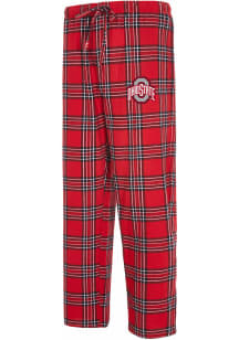 Ohio State Buckeyes Mens Red Takeaway Plaid Sleep Pants