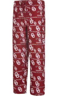 Oklahoma Sooners Mens Crimson Flagship Allover Print Sleep Pants