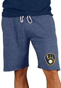 Concepts Sport Milwaukee Brewers Mens Navy Blue Mainstream Shorts