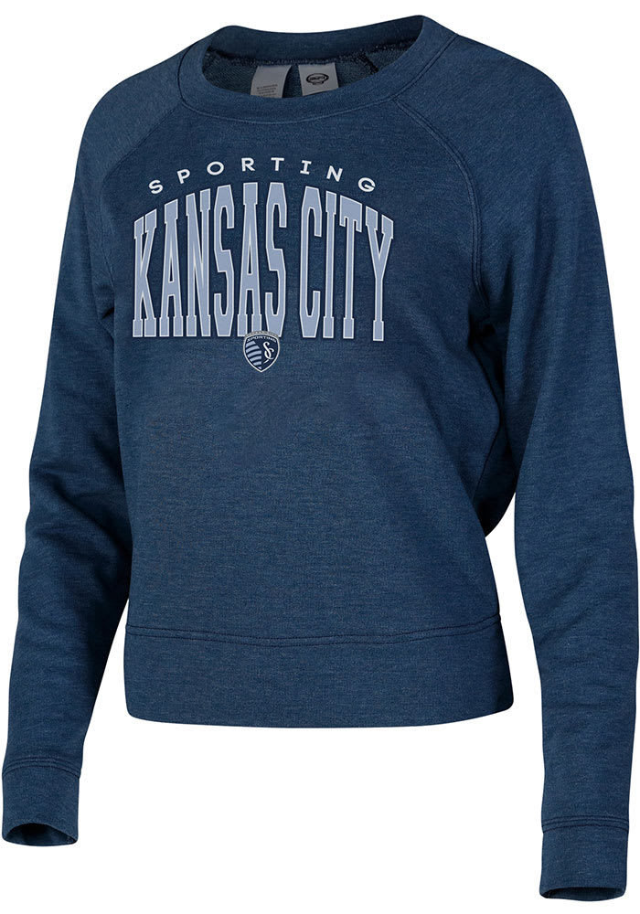 Sporting Kansas City Womens Navy Blue Mainstream Crew Sweatshirt