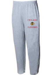 Chicago Blackhawks Mens Grey Mainstream Fashion Sweatpants