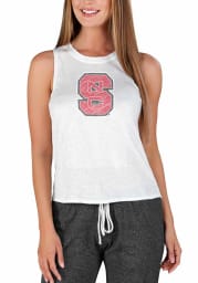 NC State Wolfpack Womens White Gable Tank Top