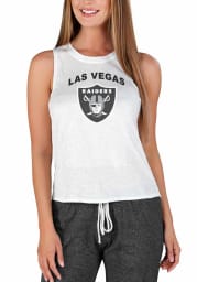 Las Vegas Raiders Womens White Gable Tank Top