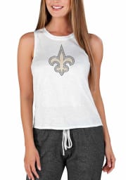 New Orleans Saints Womens White Gable Tank Top