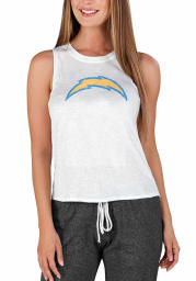 Los Angeles Chargers Womens White Gable Tank Top