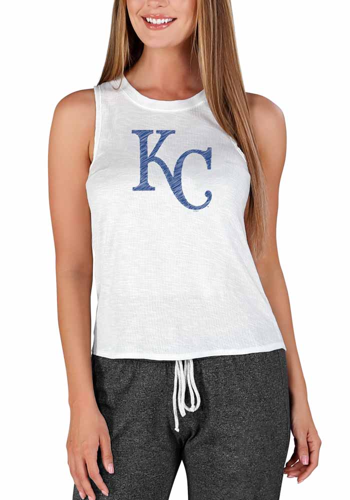 Kansas City Royals New Era Womens Blue Chevron Tank Top