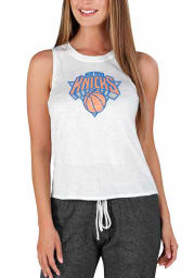 New York Knicks Womens White Gable Tank Top