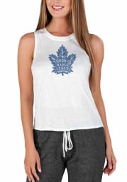 Toronto Maple Leafs Womens White Gable Tank Top