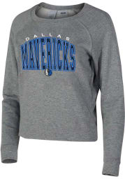 Dallas Mavericks Womens Grey Mainstream Crew Sweatshirt