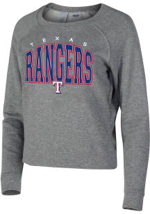 Texas Rangers Womens Grey Mainstream Crew Sweatshirt