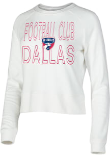 FC Dallas Womens White Colonnade Crew Sweatshirt