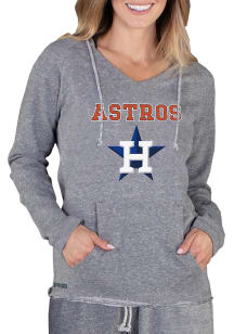 Concepts Sport Houston Astros Womens Grey Mainstream Terry Hooded Sweatshirt