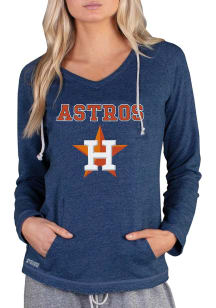 Concepts Sport Houston Astros Womens Navy Blue Mainstream Terry Hooded Sweatshirt