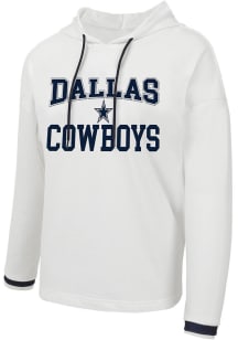 Dallas Cowboys Womens White Borough Hooded Sweatshirt