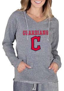 Concepts Sport Cleveland Guardians Womens Grey Mainstream Terry Hooded Sweatshirt