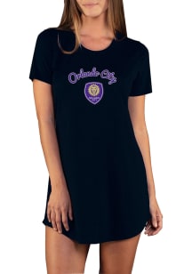 Concepts Sport Orlando City SC Womens Black Marathon Loungewear Sleep Shirt