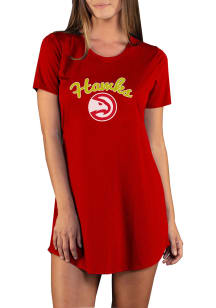 Concepts Sport Atlanta Hawks Womens Red Marathon Loungewear Sleep Shirt
