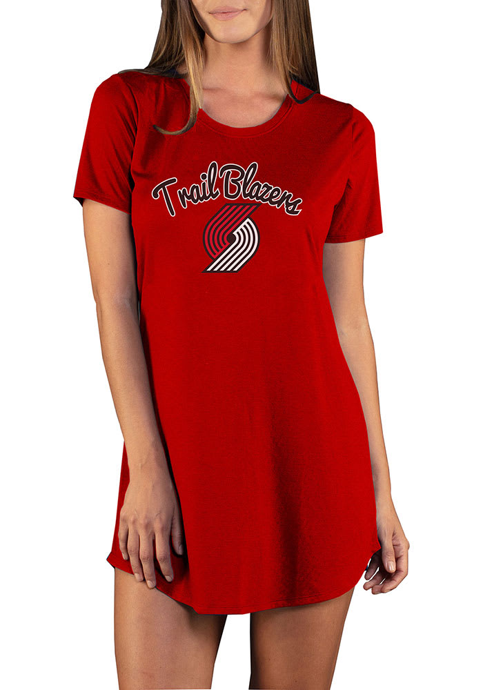 Portland Trail Blazers Womens Red Marathon Loungewear Sleep Shirt