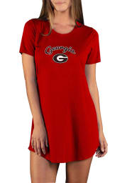 Georgia Bulldogs Womens Red Marathon Loungewear Sleep Shirt