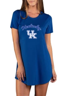 Concepts Sport Kentucky Wildcats Womens Blue Marathon Loungewear Sleep Shirt