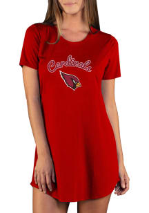 Concepts Sport Arizona Cardinals Womens Red Marathon Loungewear Sleep Shirt