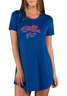Concepts Sport Buffalo Bills Womens Blue Marathon Loungewear Sleep Shirt