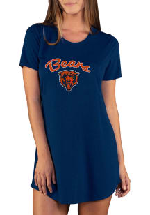 Concepts Sport Chicago Bears Womens Navy Blue Marathon Loungewear Sleep Shirt