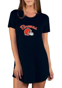 Concepts Sport Cleveland Browns Womens Black Marathon Loungewear Sleep Shirt