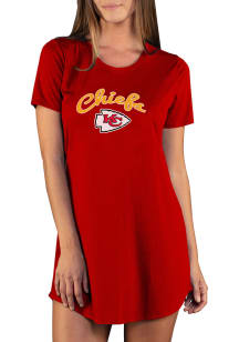Concepts Sport Kansas City Chiefs Womens Red Marathon Loungewear Sleep Shirt