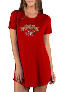 Concepts Sport San Francisco 49ers Womens Red Marathon Loungewear Sleep Shirt