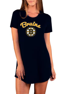 Concepts Sport Boston Bruins Womens Black Marathon Loungewear Sleep Shirt