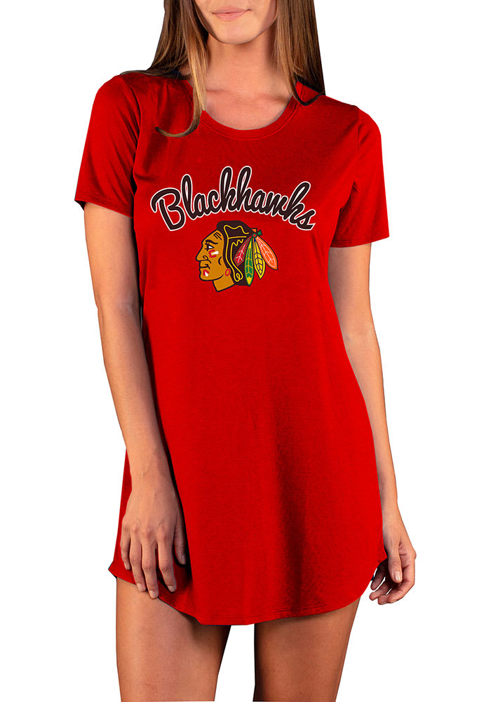 Chicago Blackhawks Womens Red Marathon Loungewear Sleep Shirt
