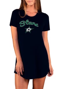 Concepts Sport Dallas Stars Womens Black Marathon Loungewear Sleep Shirt