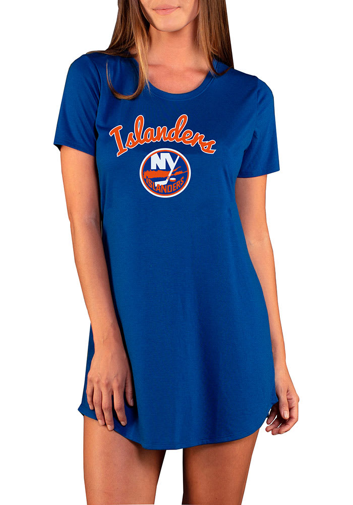 New York Islanders Womens Blue Marathon Loungewear Sleep Shirt