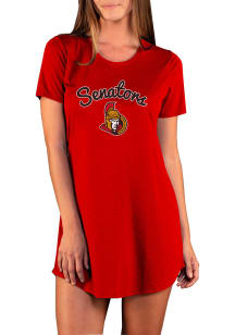 Concepts Sport Ottawa Senators Womens Red Marathon Loungewear Sleep Shirt