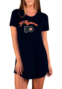 Concepts Sport Philadelphia Flyers Womens Black Marathon Loungewear Sleep Shirt