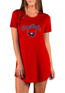 Concepts Sport Washington Capitals Womens Red Marathon Loungewear Sleep Shirt