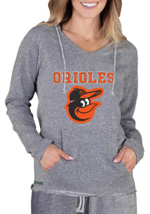 Concepts Sport Baltimore Orioles Womens Grey Mainstream Terry Hooded Sweatshirt
