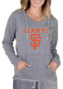 Concepts Sport San Francisco Giants Womens Grey Mainstream Terry Hooded Sweatshirt