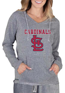Concepts Sport St Louis Cardinals Womens Grey Mainstream Terry Hooded Sweatshirt