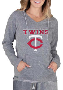 Concepts Sport Minnesota Twins Womens Grey Mainstream Terry Hooded Sweatshirt
