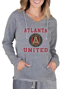 Concepts Sport Atlanta United FC Womens Grey Mainstream Terry Hooded Sweatshirt