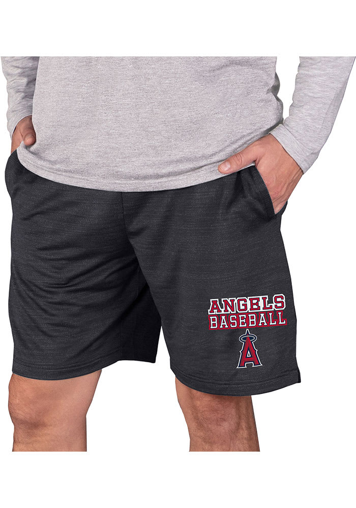 Los Angeles Angels Mens Charcoal Bullseye Shorts